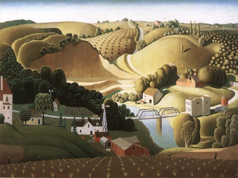 Grant Wood Stone rampart china oil painting image